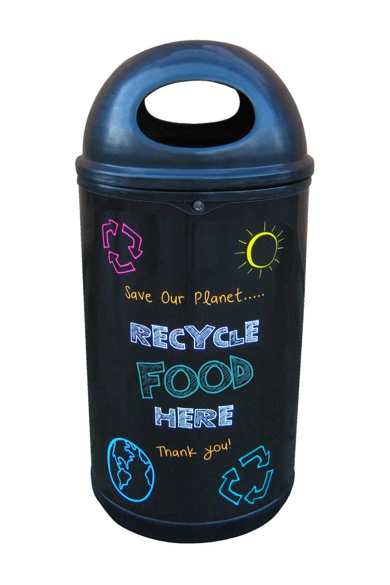 Classic Blackboard Style Recycling Bin - 130 Litre - Image 7