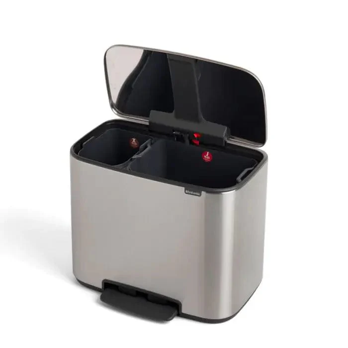 Brabantia Bo 2 Compartment Pedal Bin - Available in 3 Colours - Image 9