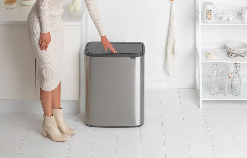 Brabantia Bo Touch 2 Compartment Recycling Bin - 2 x 30 Litre - Image 10