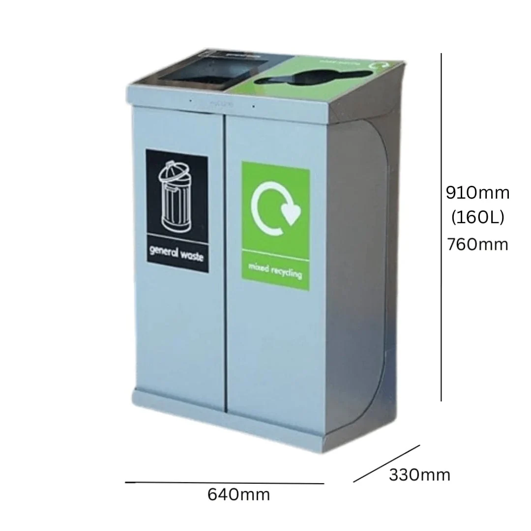 C-Bin Double Recycling Bin - 120 & 160 Litre Available - Image 3