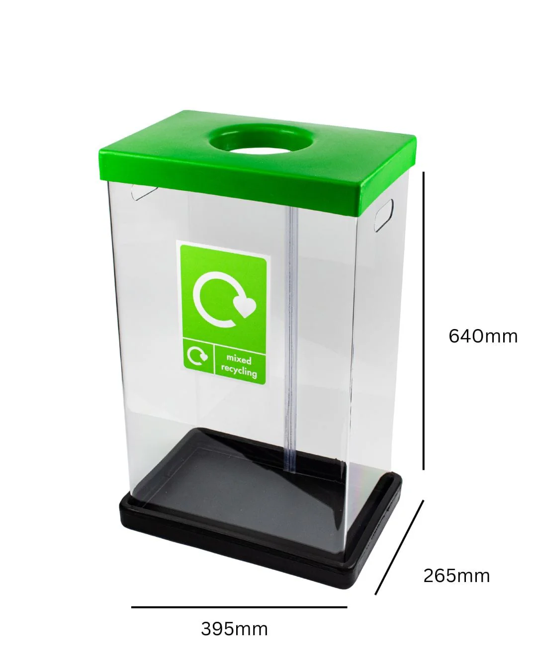 Clear Recycling Bins with Graphics - 60 & 80 Litre Available - Image 3