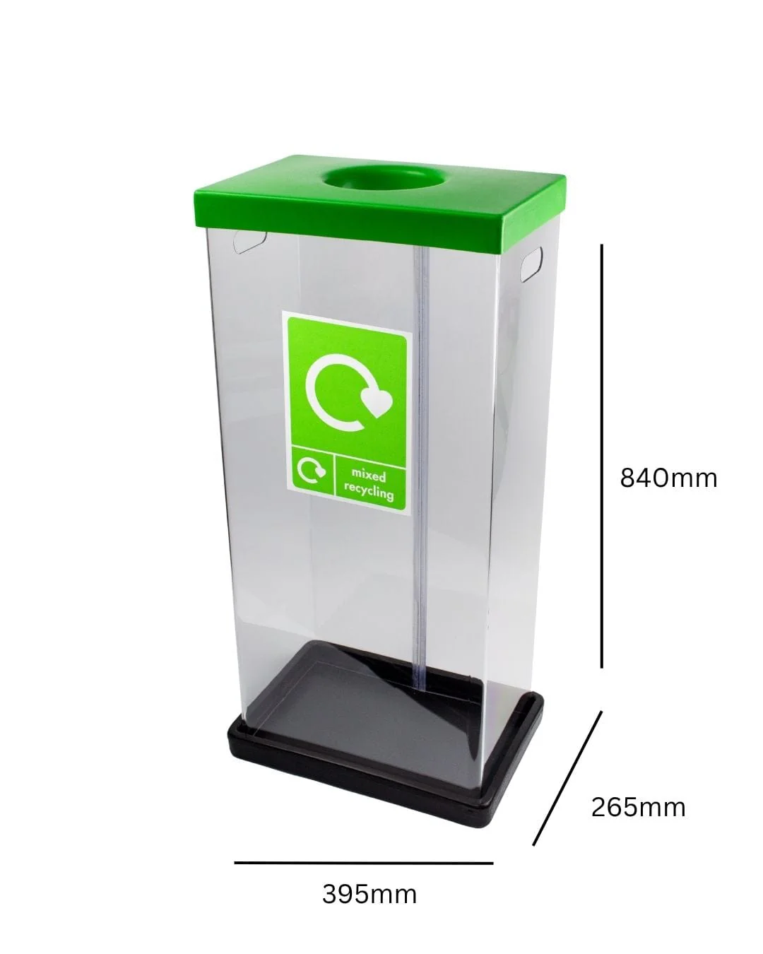 Clear Recycling Bins with Graphics - 60 & 80 Litre Available - Image 4