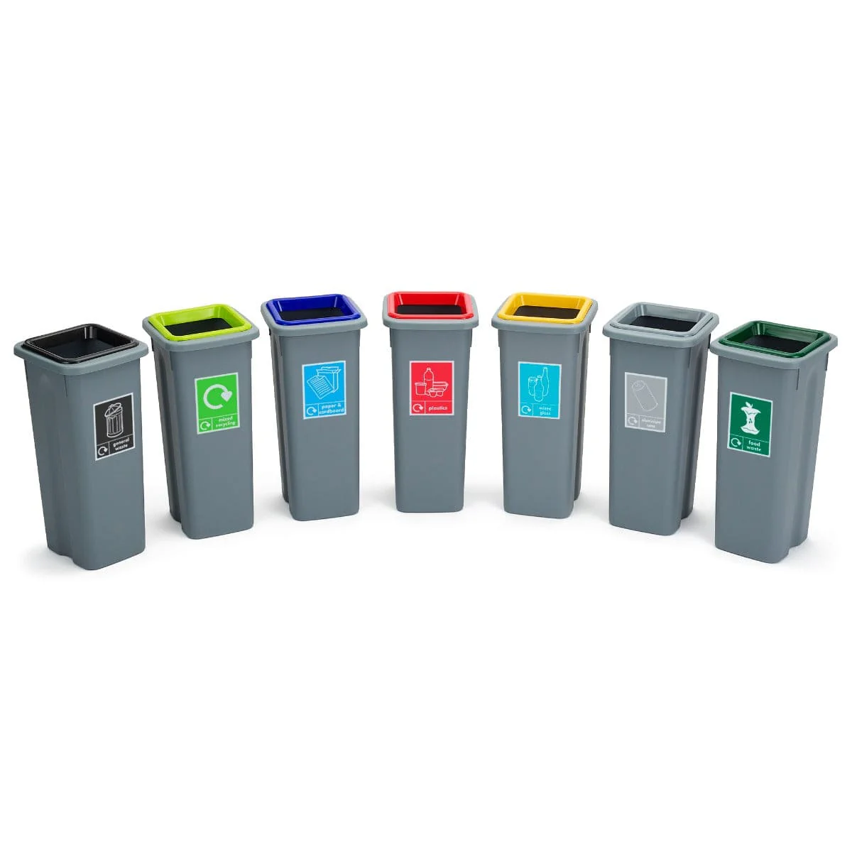 Freestanding Colour Coded Recycling Bin - 3 Sizes - Image 22