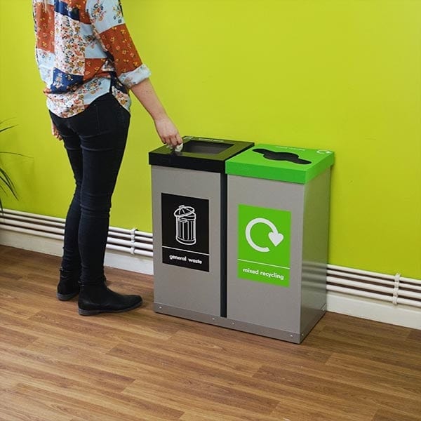 Double Box Cycle Indoor Recycling Bins - 120 and 160 Litre Available - Image 4