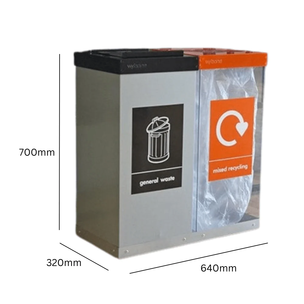 Double Box Cycle Indoor Recycling Bins - 120 and 160 Litre Available - Image 5