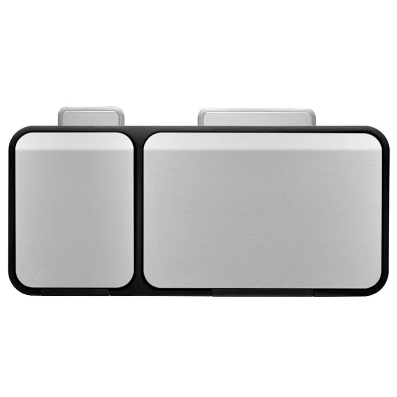 EcoCasa Triple Compartment Recycling Bin - 3 x 15 Litre - Image 6