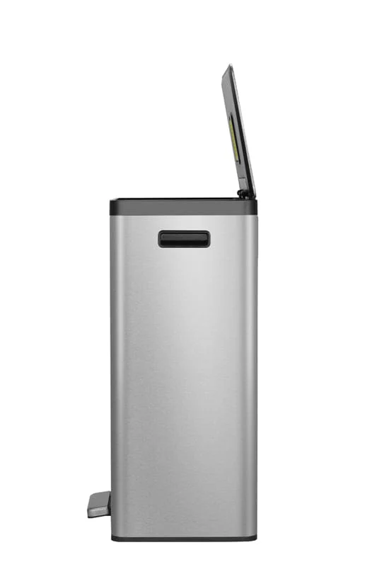 EcoCasa II Foot Pedal 2x20 Litre Recycling Bin - Image 6