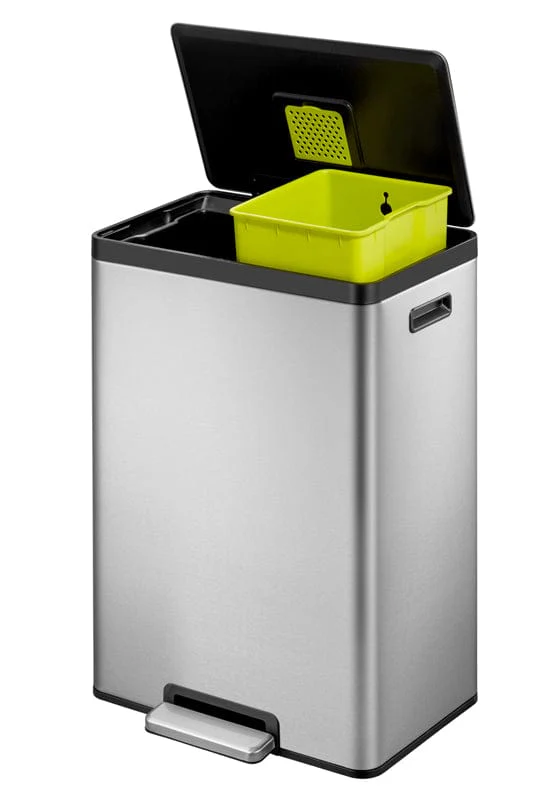EcoCasa II Foot Pedal 2x20 Litre Recycling Bin - Image 9