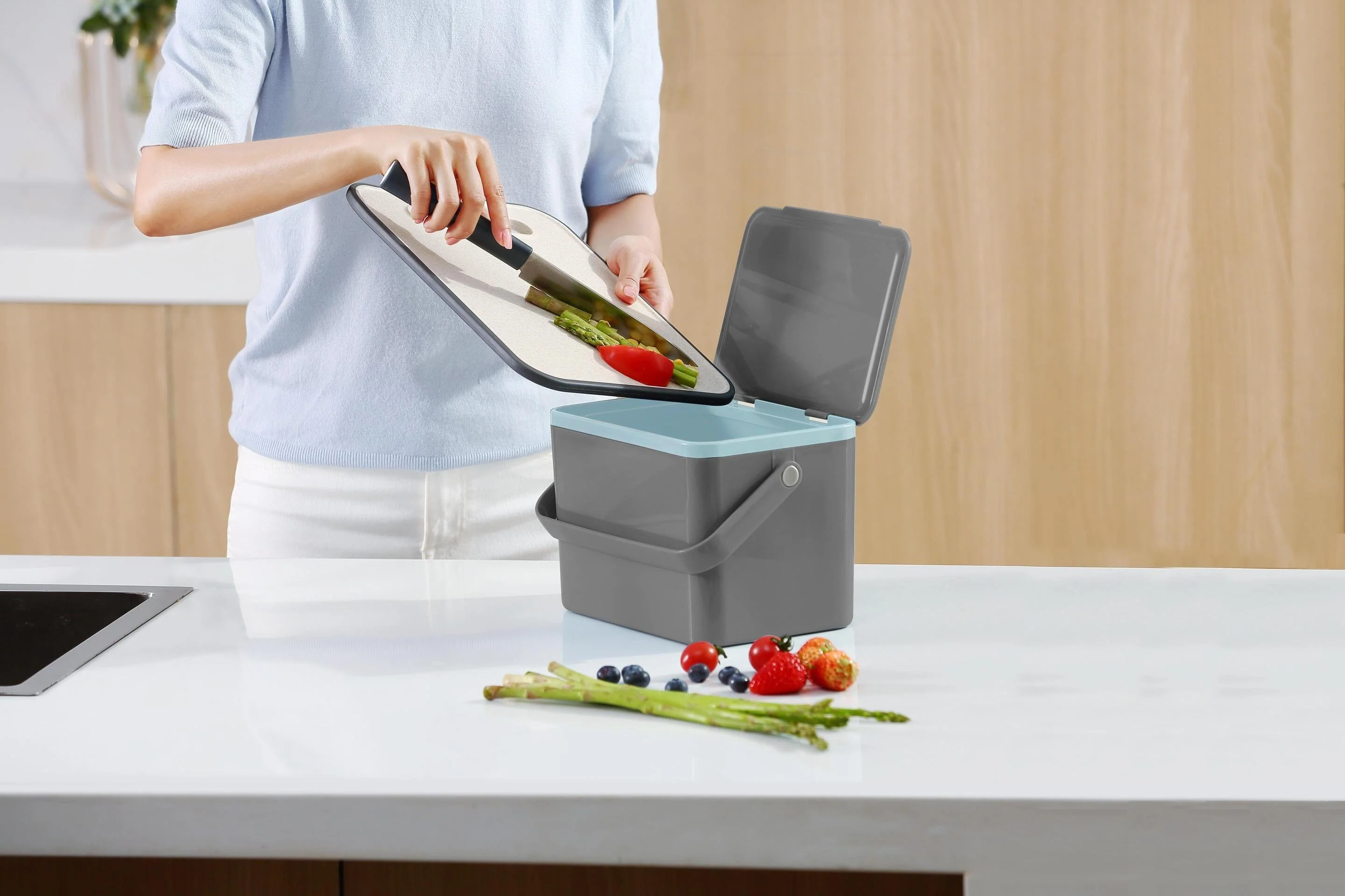 Eko Deco Food Waste Caddy - 4 Litre - Image 5