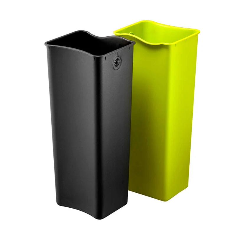 EKO Ecofly Slim Dual Compartment Recycling Bin - 2 x 20 Litre - Image 6