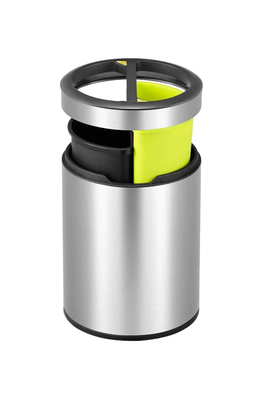 Eko Round Open Top 2x5 Litre Recycling Bin - Image 3