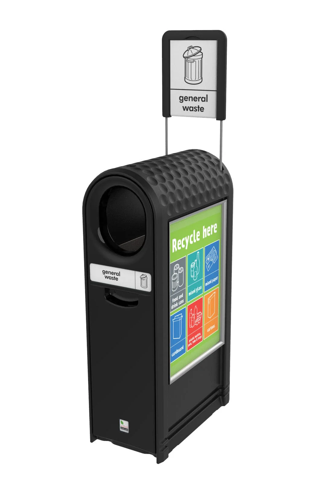 External Slim Design Recycling Bin - 80 Litres - Image 5