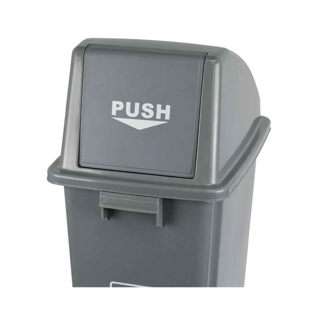 Large Plastic Push Lid Bin - 60 Litre - Image 3