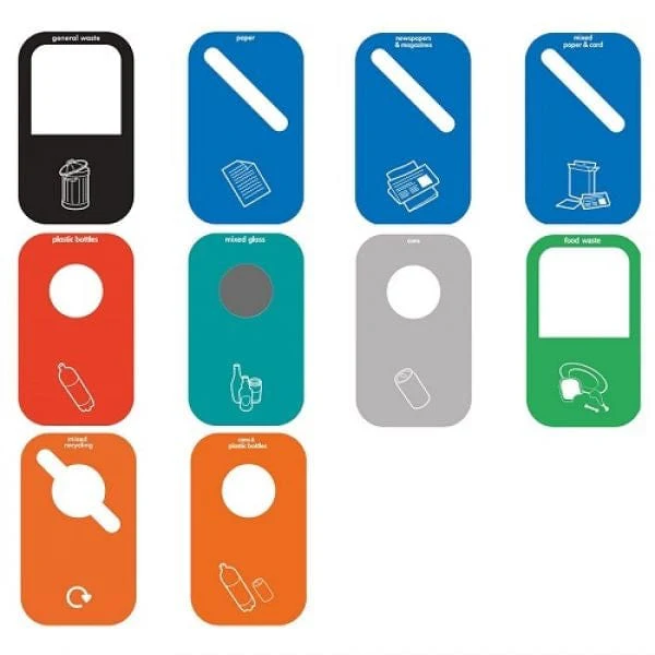 Lute Triple Indoor Recycling Station - 240 Litre - Image 5