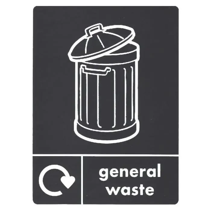 Plastic Push Lid Recycling Bin - 45 litre - Image 14