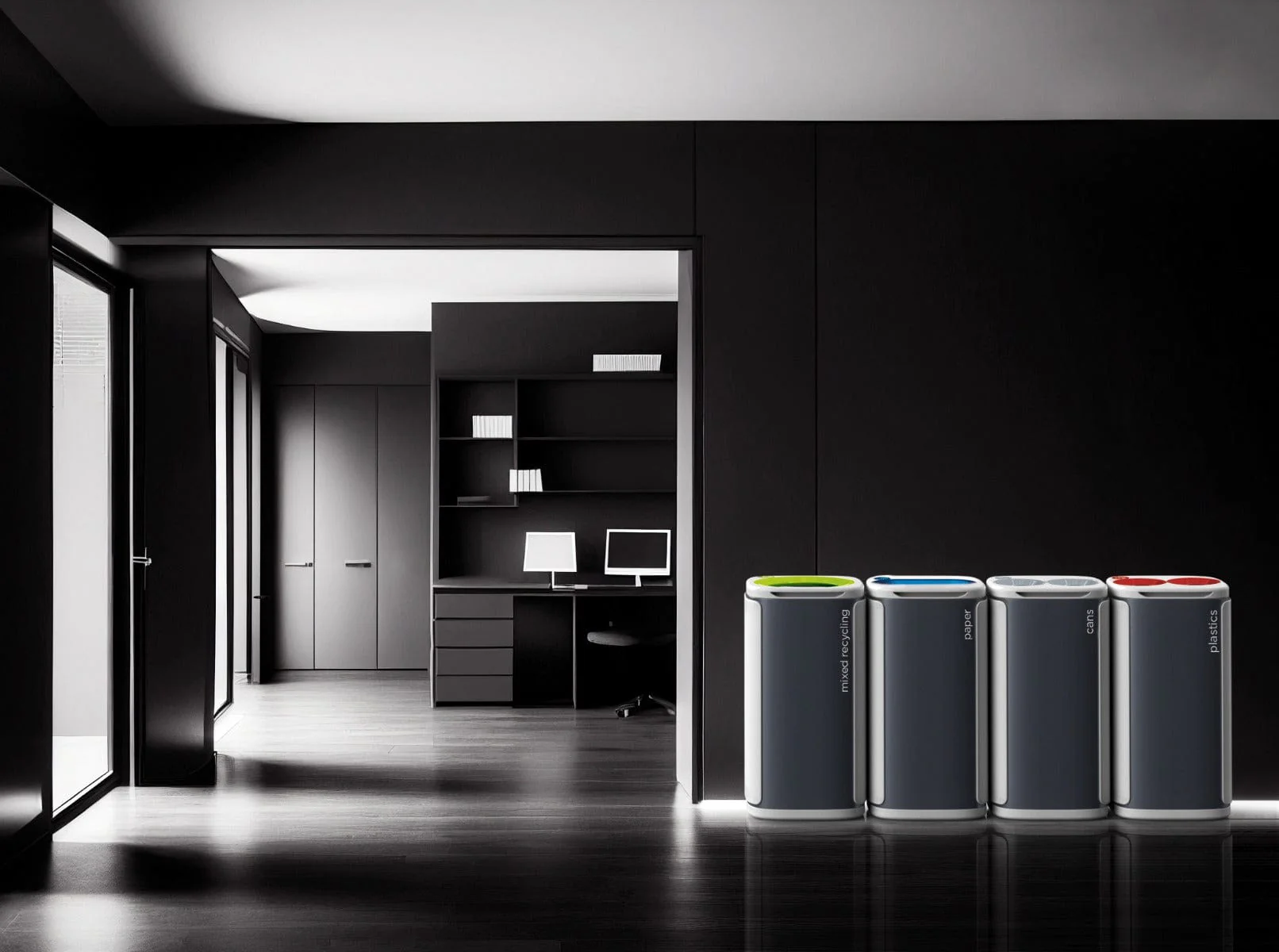 Professional Office Recycling Bin - 60 Litres - Image 13