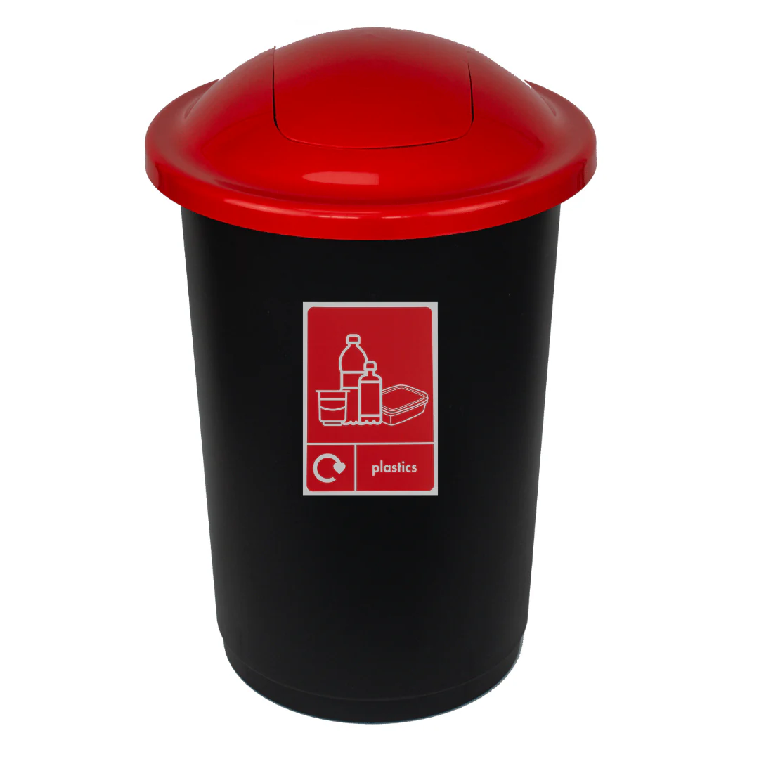 Round Push Lid 50L Recycling Bin - Image 13