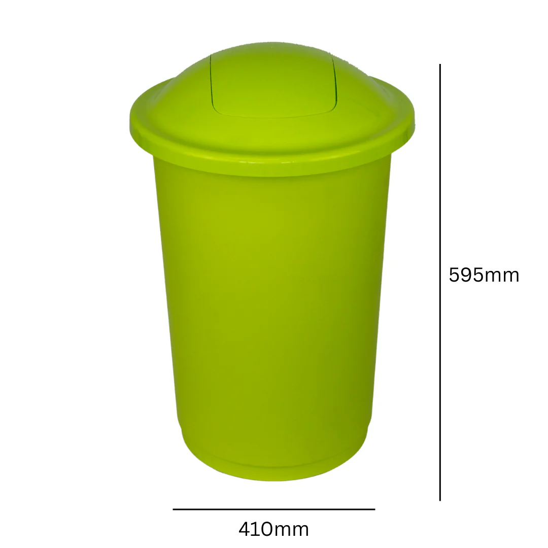Round Push Lid 50L Recycling Bin - Image 3