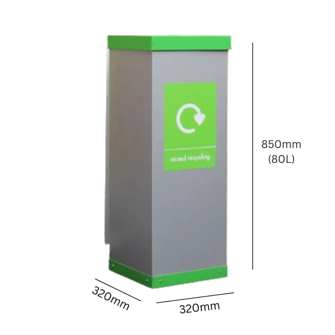 Single Box Cycle Recycling Bin - 60 and 80 Litre Available - Image 3