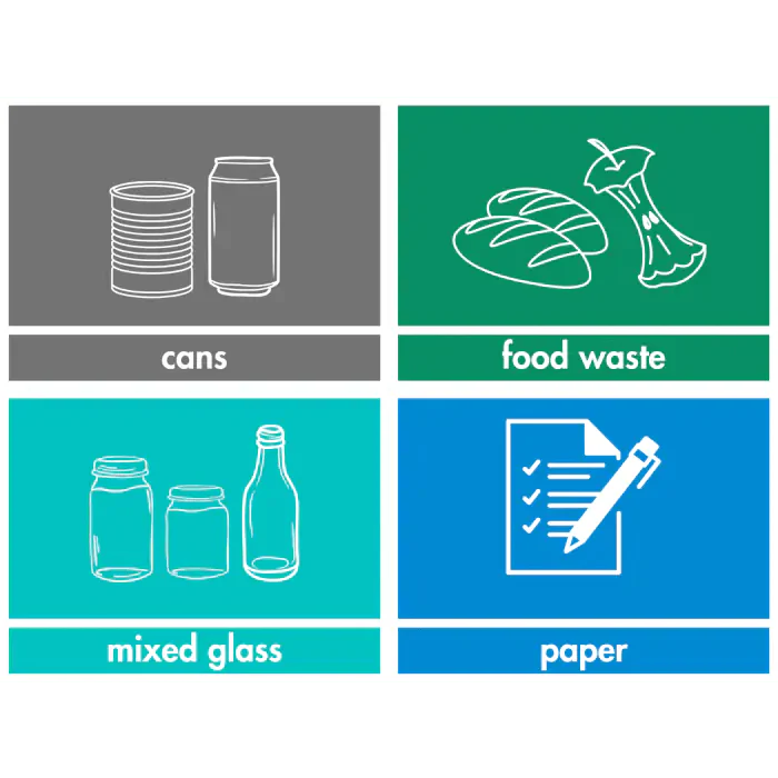 Smart Slim Profile Recycling Bins - 60 Litre Available - Image 31