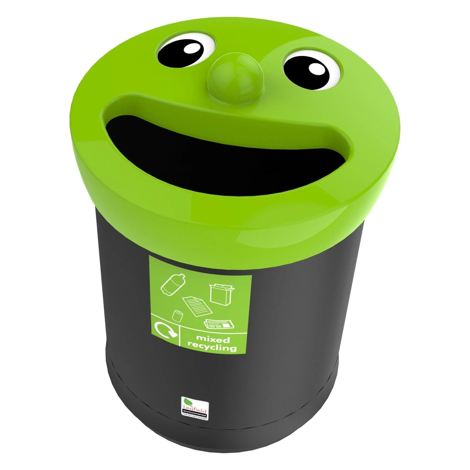 Smiley Face Recycling Bin - 3 Sizes - Image 11