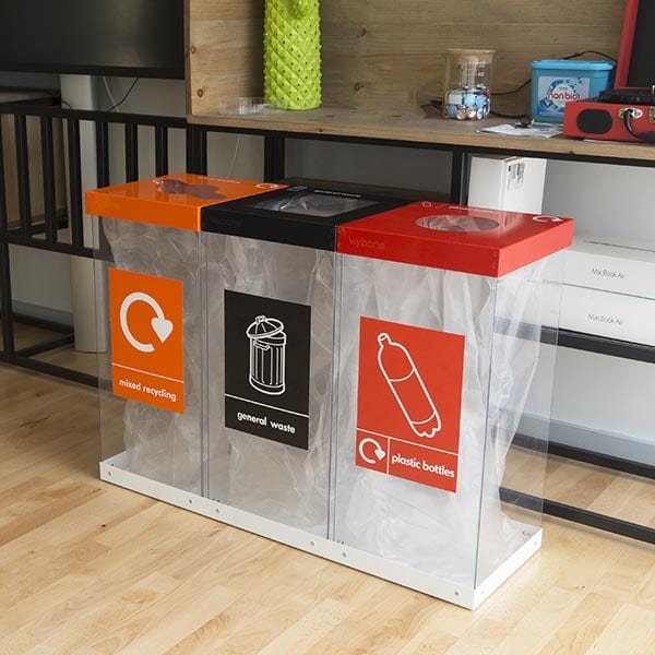 Triple Box Cycle Indoor Recycling Bin - 180 and 240 Litre Available - Image 7
